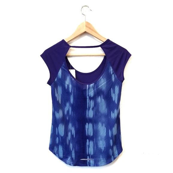 Under Armour Heat Gear Running Singlet XS Fitted Loose Compression Blue w/Reflex - Picture 2 of 13